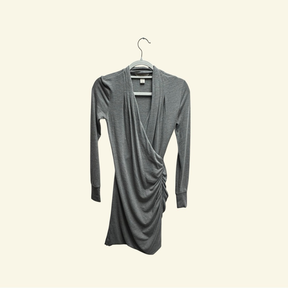 Banana Republic Gray Long Sleeve Dress